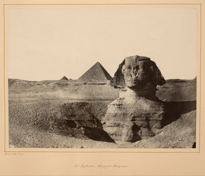 Der Sphinx, Mittelägypten von Maxime Du Camp
